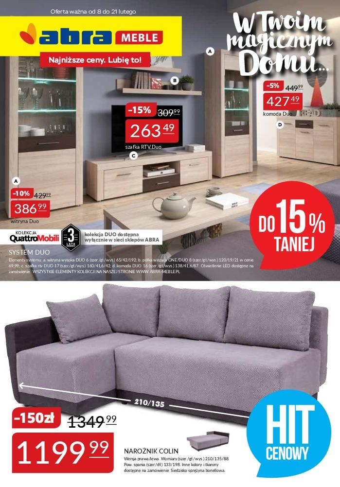 Gazetka promocyjna Abra Meble str. 1