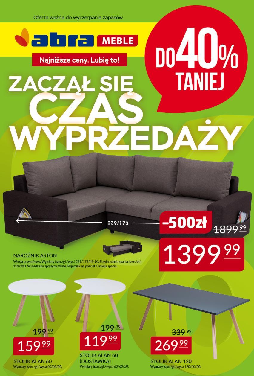 Gazetka promocyjna Abra Meble str. 1