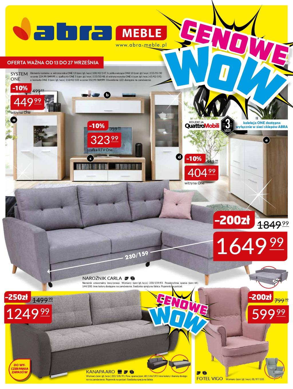 Gazetka promocyjna Abra Meble str. 1
