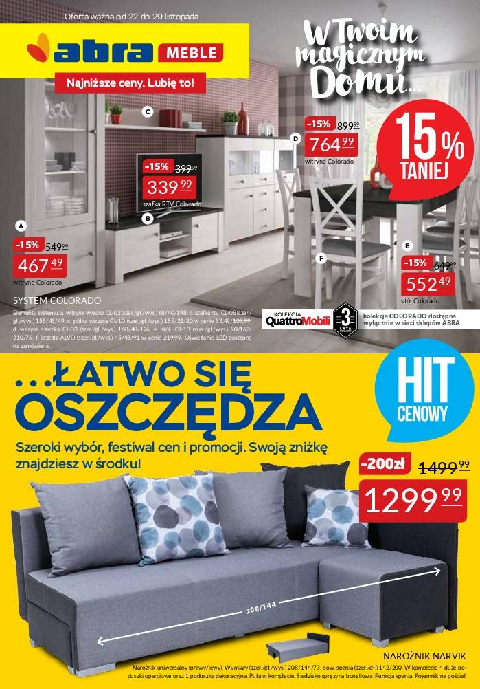 Gazetka promocyjna Abra Meble str. 1