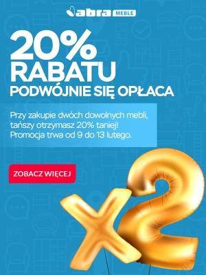 20% rabatu