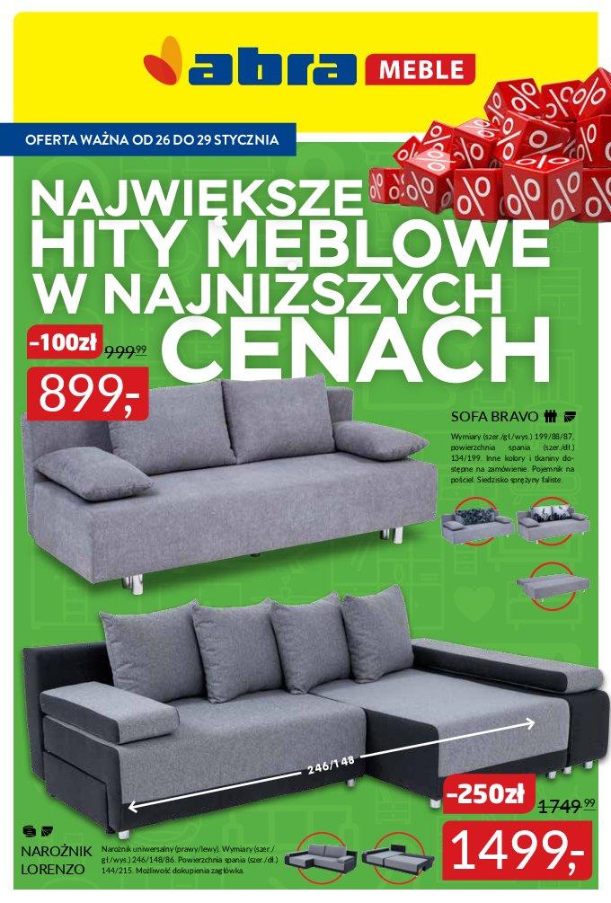 Gazetka promocyjna Abra Meble str. 1